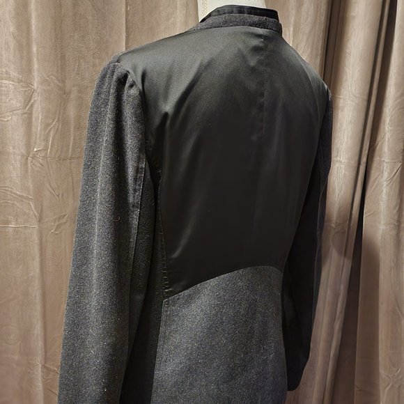 Simply Vera by Vera Wang Wool Blend Gray & Black Blazer - Picture 3 of 8